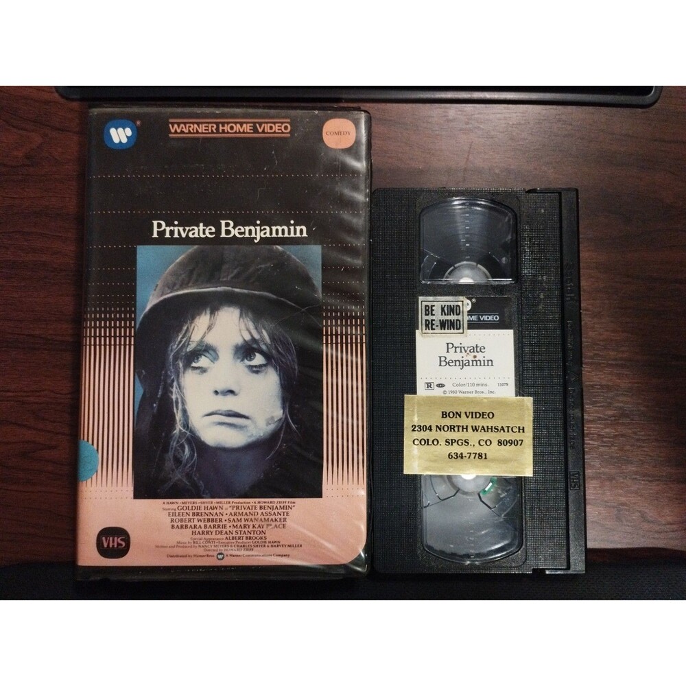 Private Benjamin VHS 1982 Warner Home Video Rental Clamshell - Goldie Hawn